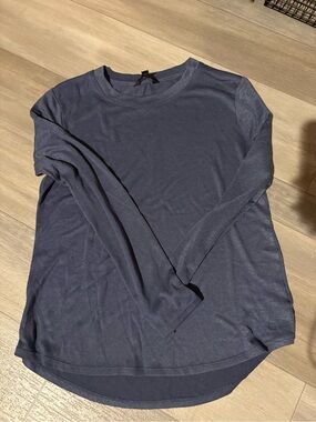 Banana Republic Long Sleeve Women's Tee - Navy Blue